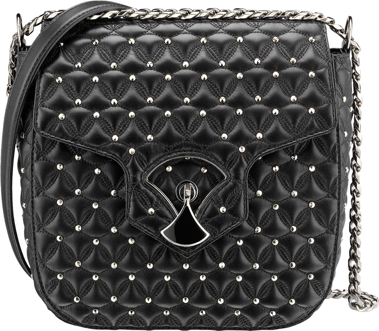 Divas' Dream Flap Cover Flap Cover Nappa Leather Black - Bvlgari Divas Dream Bag (1800x1405), Png Download