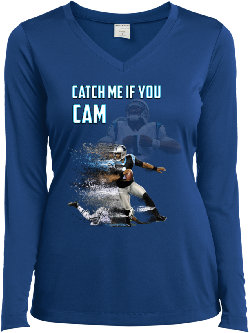 Cam Newton Panthers Custom Designed Fan Ladies Long - Shirt (1155x1155), Png Download