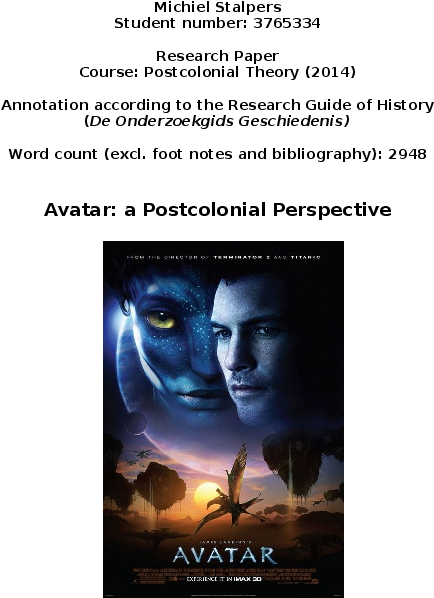 Docx - Avatar Movie Poster (595x842), Png Download
