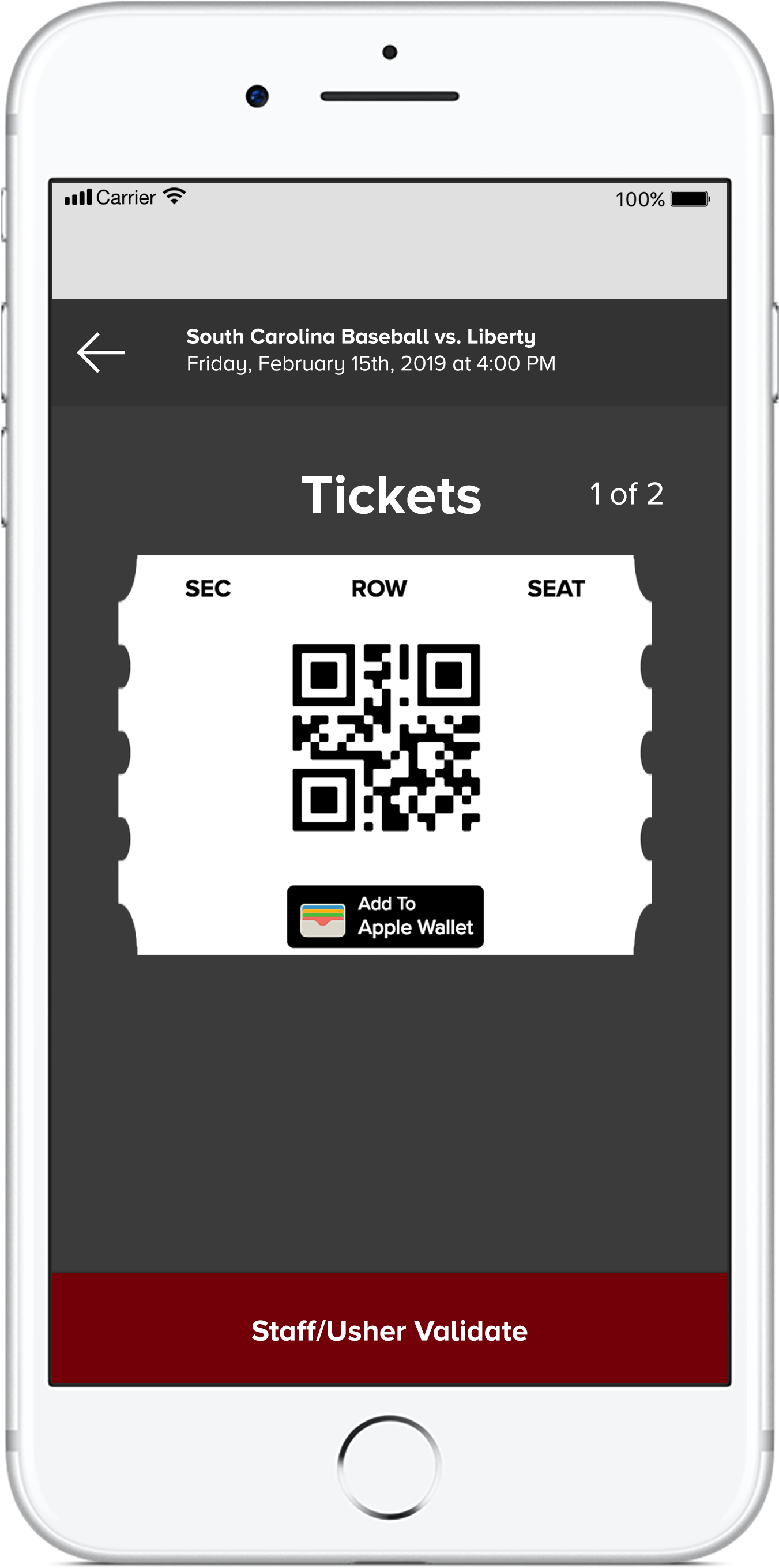 On Gameday, Scan In With Your Mobile Barcodes And Enjoy - Mobile Phone (1622x2844), Png Download