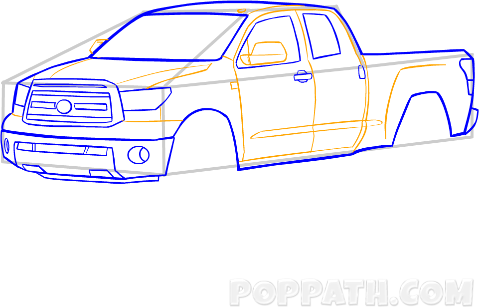 Pick Truck Drawing At Getdrawings Com Free - Pickup Truck (1000x1000), Png Download