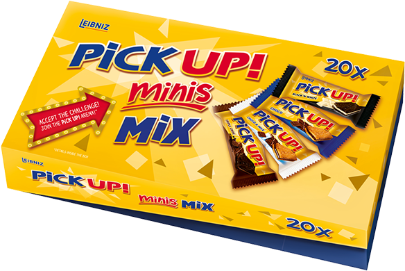 Pick Up Minis Mix Box - Snack (803x405), Png Download