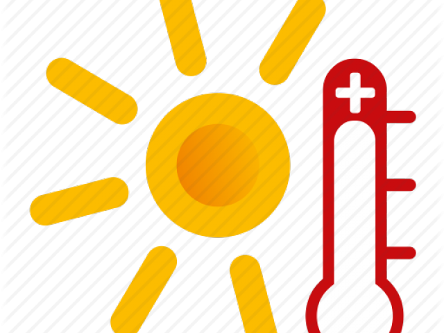 Warmth Clipart Heat Wave - Hot Weather Clipart Png (640x480), Png Download