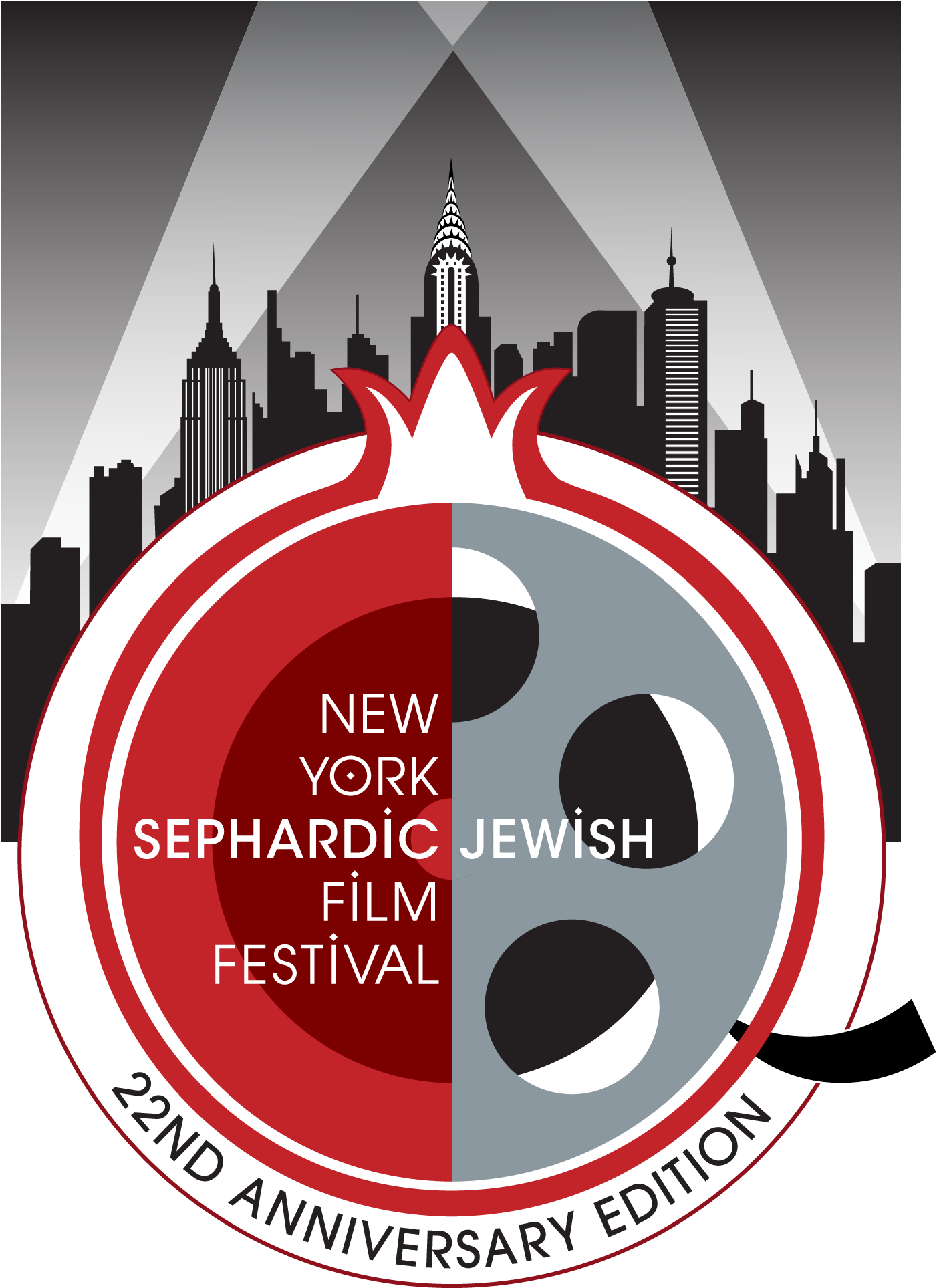 The American Sephardi Federation's 2019 Pomegranate - Graphic Design (2863x1976), Png Download