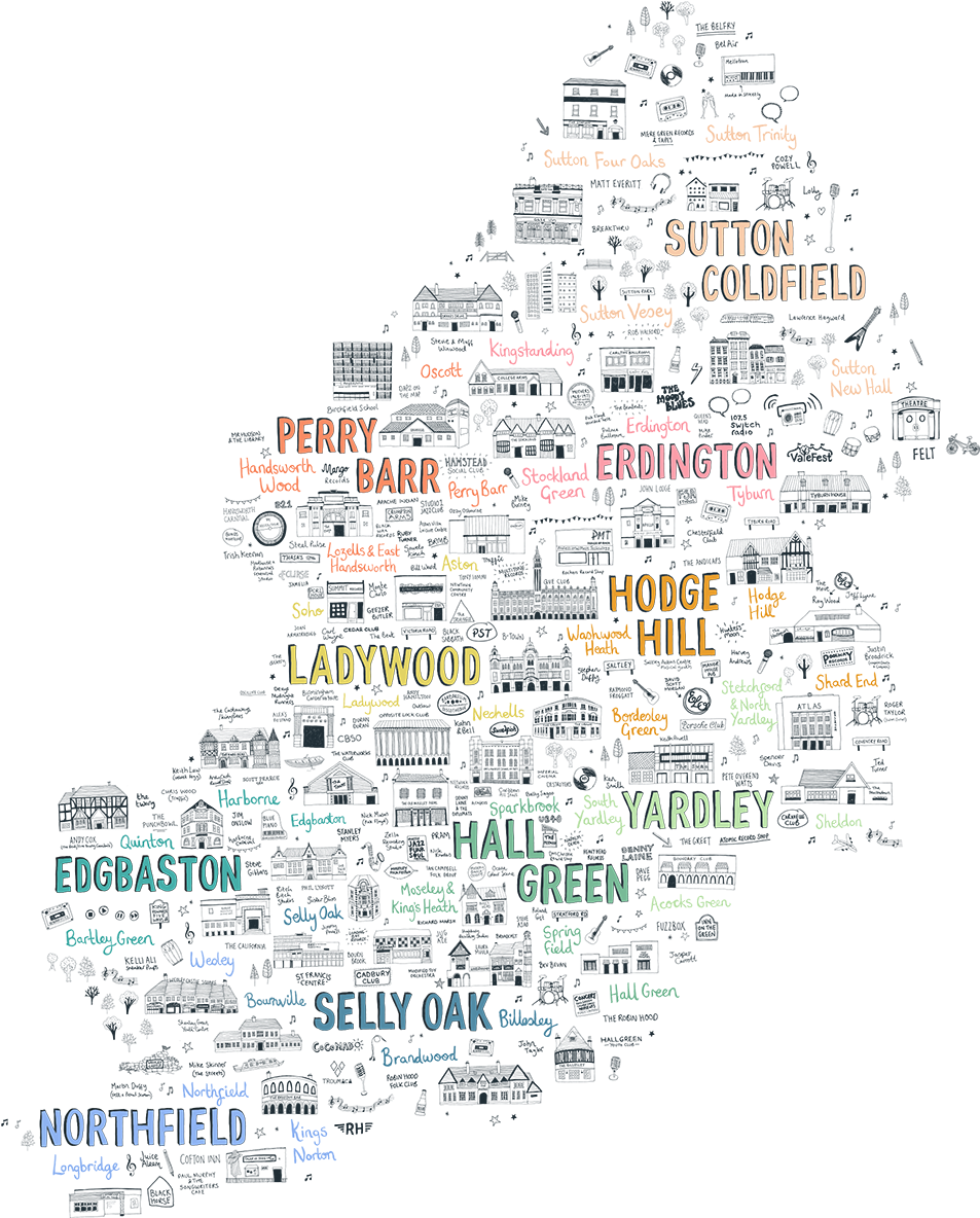 Birmingham Sound Map - Document (1000x1231), Png Download