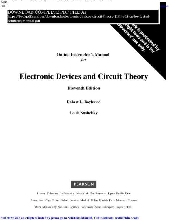 Electronic Devices Circuit Theory 11th Edition Boylestad - Nas Gas (600x776), Png Download
