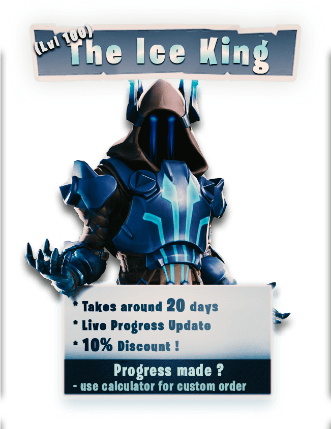 The Ice King Fortnite S7 - Roi Des Glaces Fortnite (650x900), Png Download