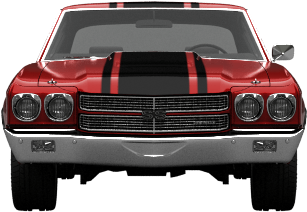 Chevrolet Chevelle Ss-454'70 By Lucky Luciano - Dodge Matador (1004x373), Png Download