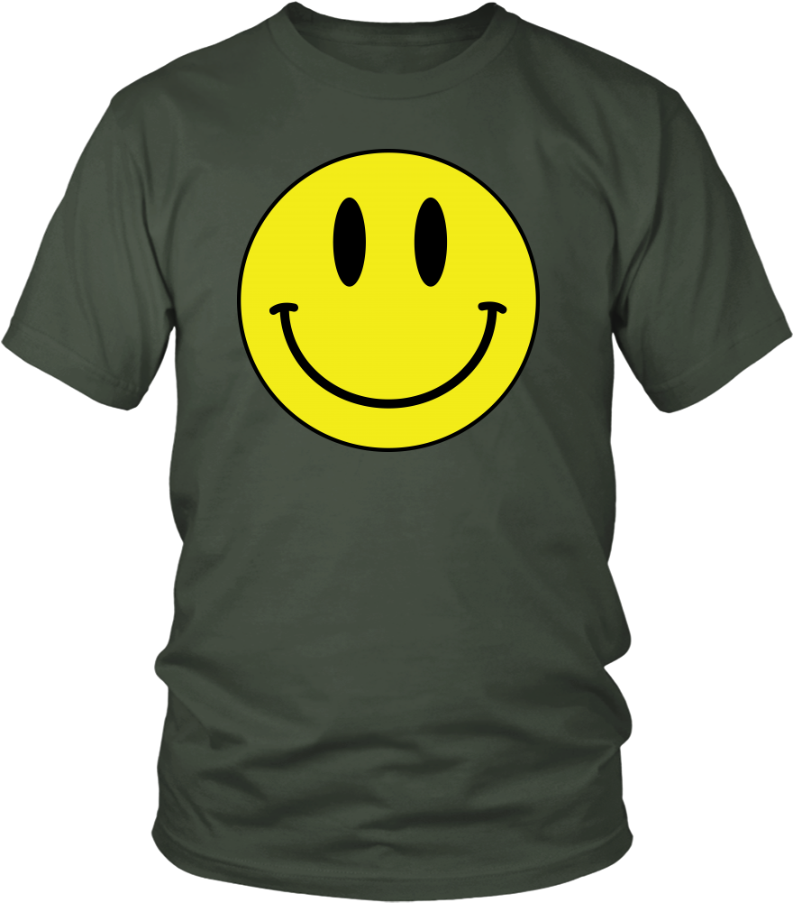 Big Smiley Face Emoji Unisex T-shirt - T-shirt (1000x1000), Png Download