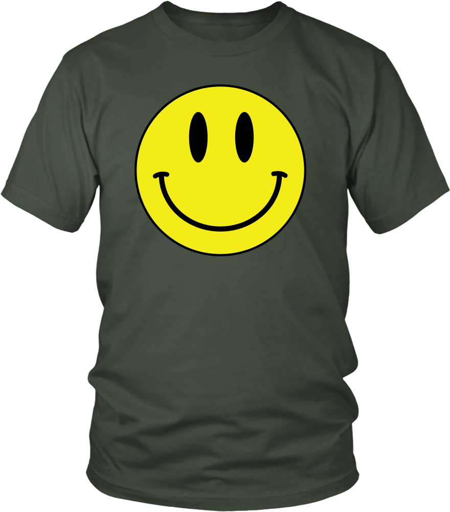 Download Big Smiley Face Emoji Unisex T Shirt T Shirt Png Image With No Background Pngkey Com
