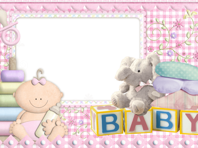 Moldura Para Foto Bebe - Baby Blocks (800x600), Png Download