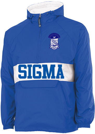Phi Beta Sigma Striped Pullover Jacket - Hoodie (558x558), Png Download