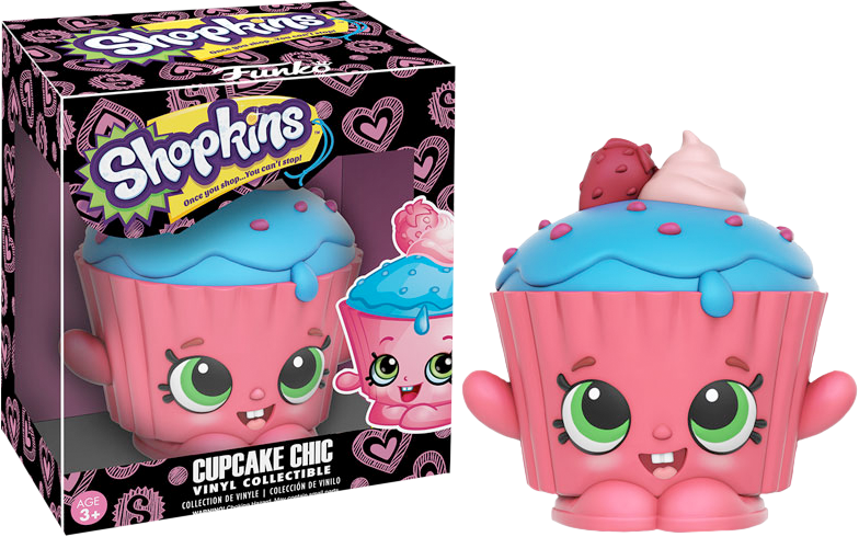 Cupcake Chic 3” Vinyl Figure - Shopkins Funko Pop (784x490), Png Download