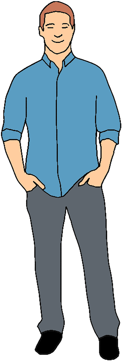 Men,white Background,standing,full Length,cut Out,people,casual - Man (1280x1280), Png Download