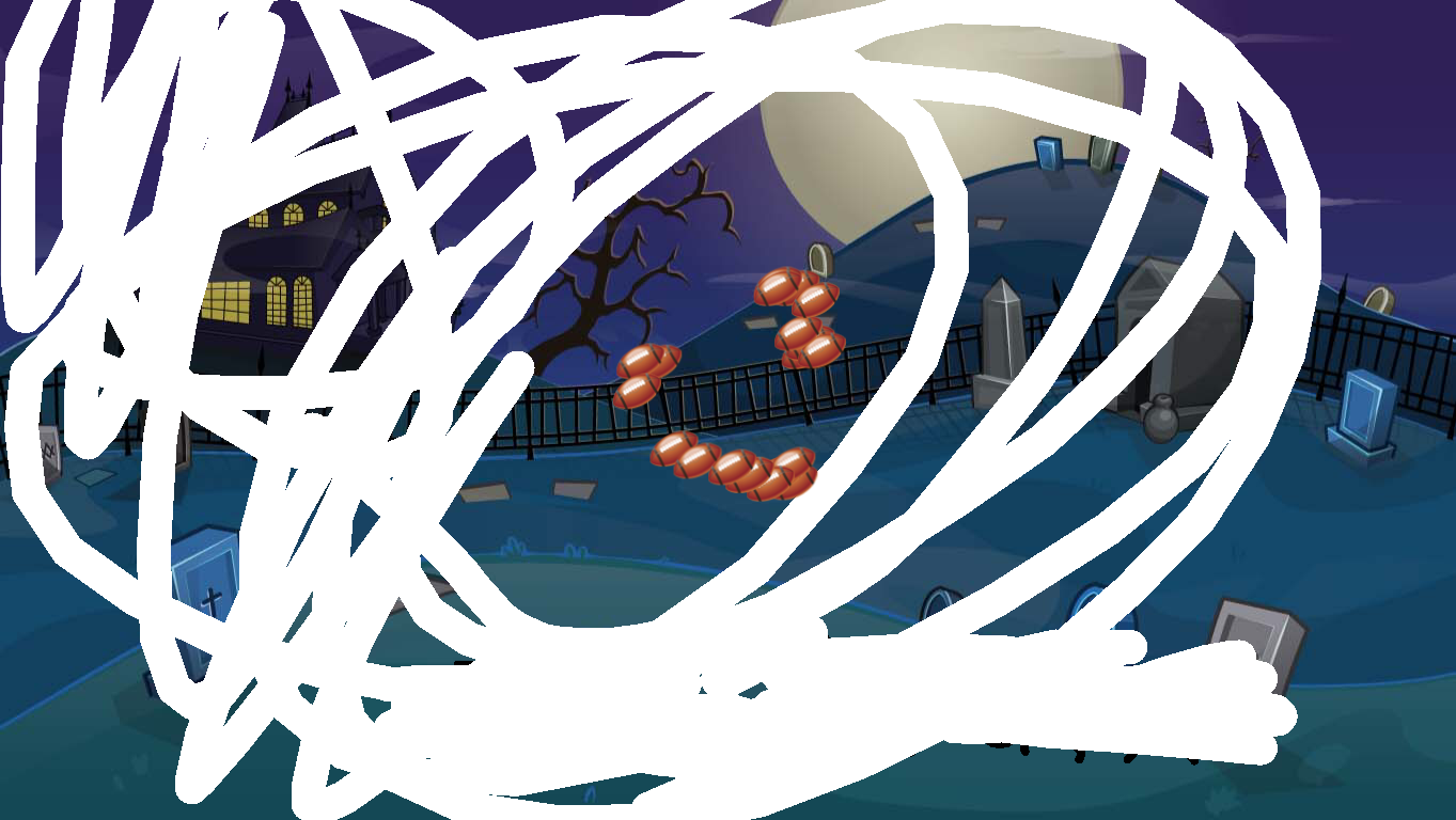 Background Scene - Spooky Landscape - Illustration (1363x768), Png Download