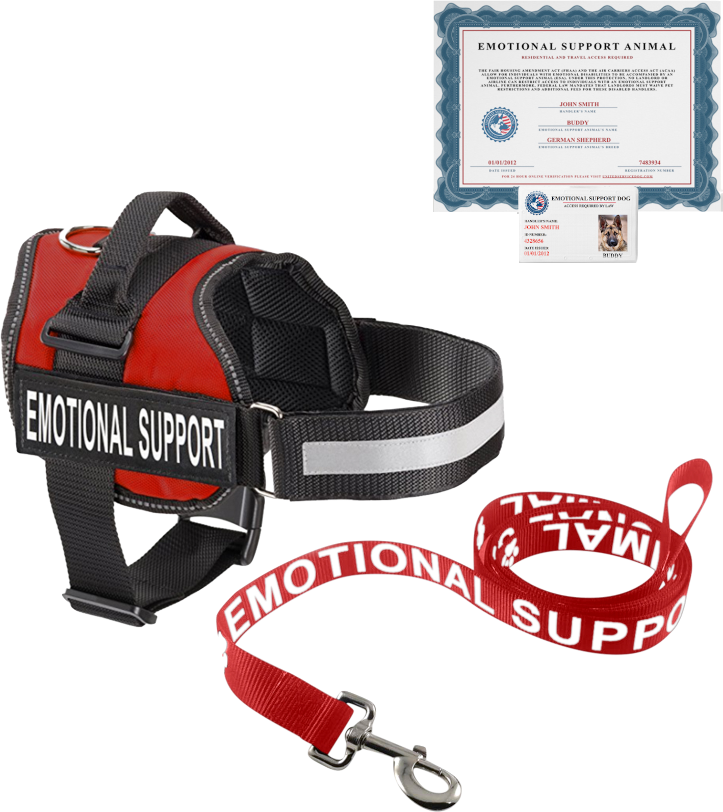 Price - Emotional Support Dog Kit (1437x1595), Png Download