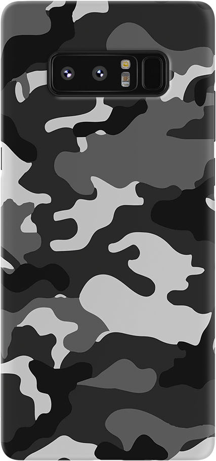 Black Abstract Camouflage Case For Samsung Galaxy Note - Mobile Phone (1000x1000), Png Download
