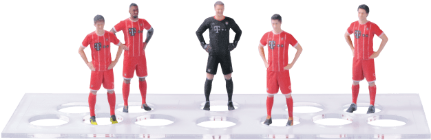 3d Staramba Player Character Set Of 5 2017/2018 - Figurine (660x660), Png Download