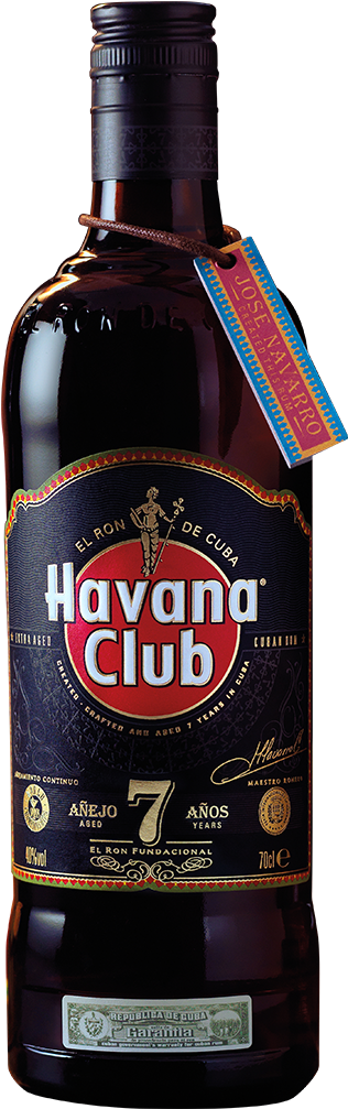 Sweet Cuban Tobacco - Havana Club Rum 7 Year (374x1168), Png Download