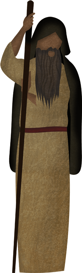 Methuselah - Noah From The Bible Transparent (400x937), Png Download
