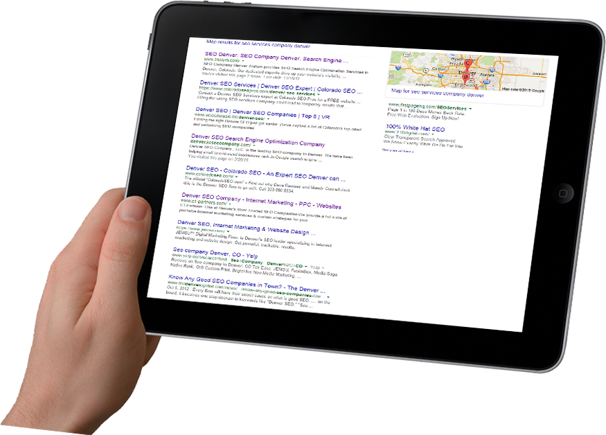 Seo - Ipad Mockup (875x628), Png Download