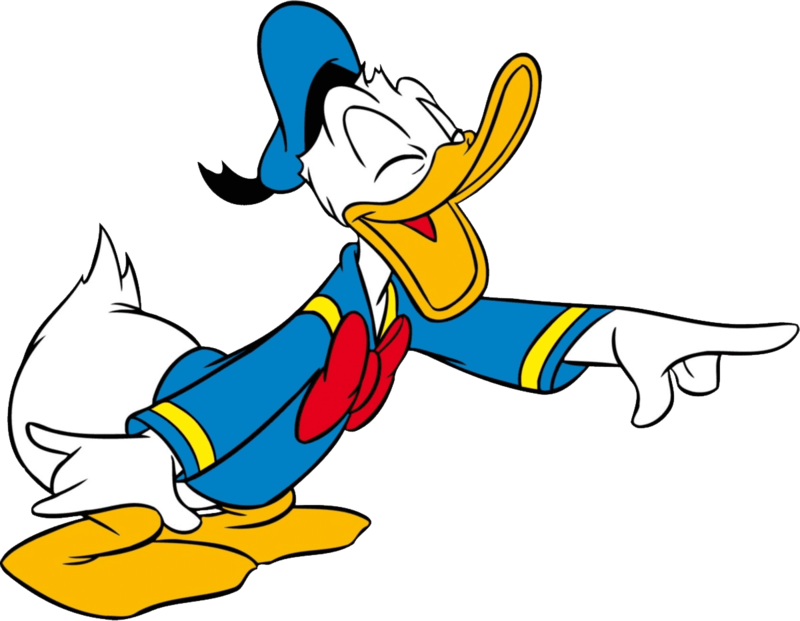 This Png File Is About White - Donald Duck (800x621), Png Download