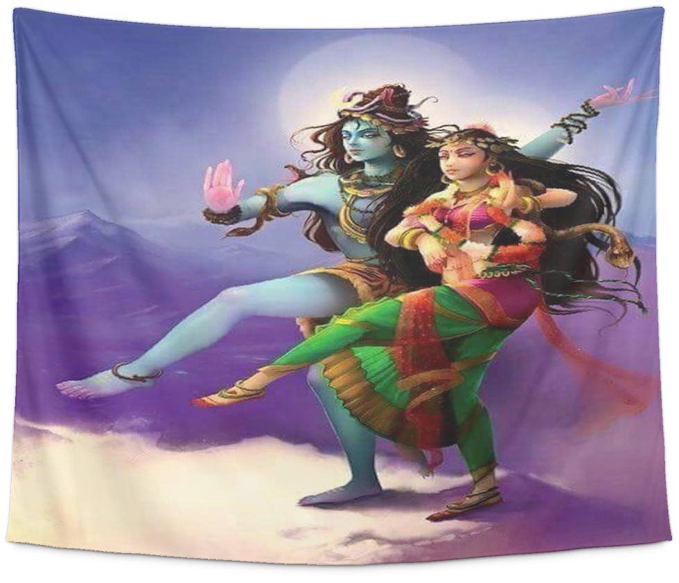 Hindu God Goddess Shiva And Shakti Divine Counterparts - Aquaman (1024x1024), Png Download