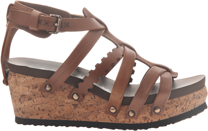 Womens Wedge Gladiator Sandal Storm In New Brown - Fisherman Sandal (900x900), Png Download