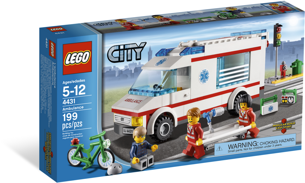 Navigation - Lego City Ambulance 4431 (1200x900), Png Download