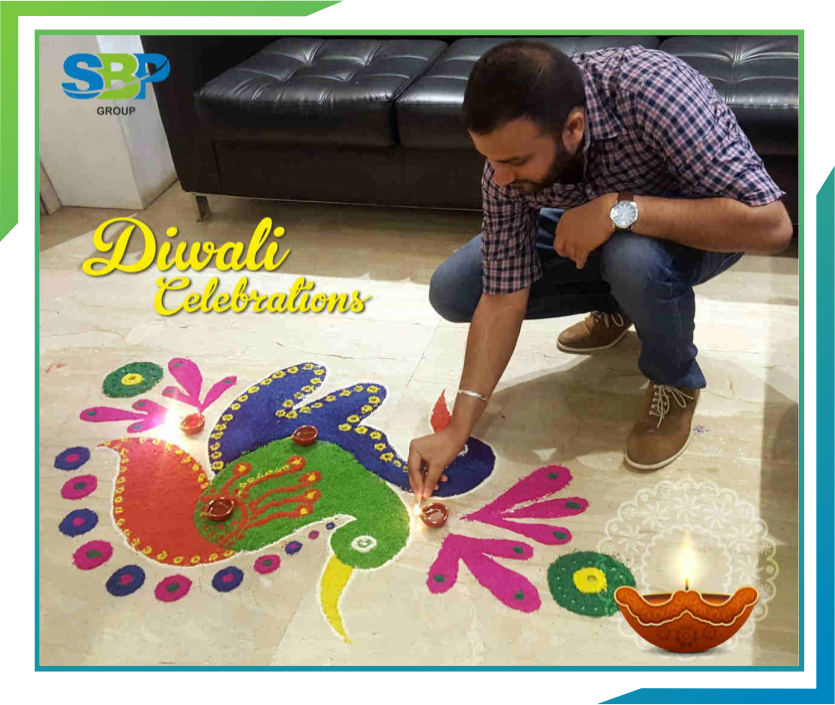 Sbp Group Celebrates Diwali, Festival Of Lights - Floor (835x705), Png Download