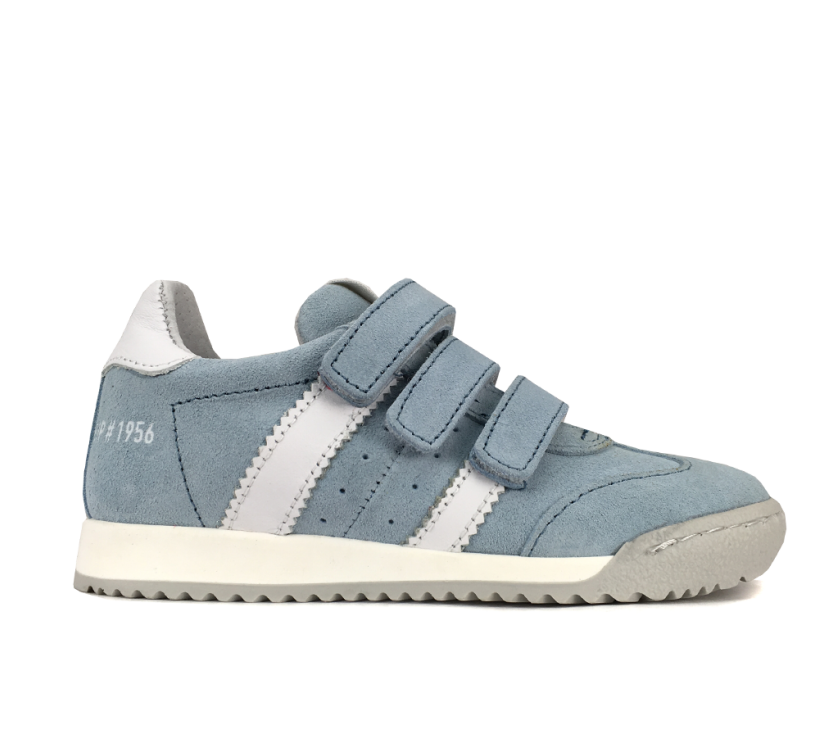 Light Blue Suede Velcro Sneaker - Walking Shoe (1024x1024), Png Download