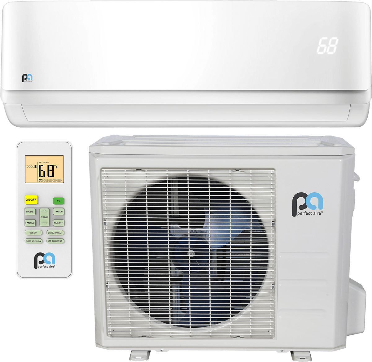 Samsung Ductless Split Heat Pump Images - Air Conditioner (1200x1200), Png Download