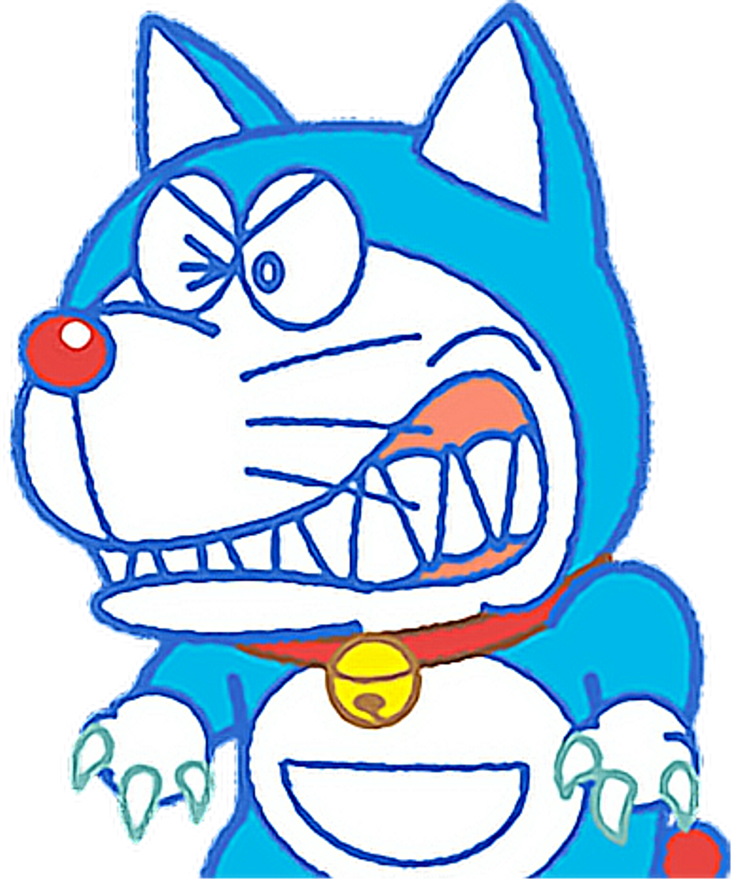 Cute Doraemon Halloween Wolf Werewolf - Cute Doraemon (1024x1231), Png Download