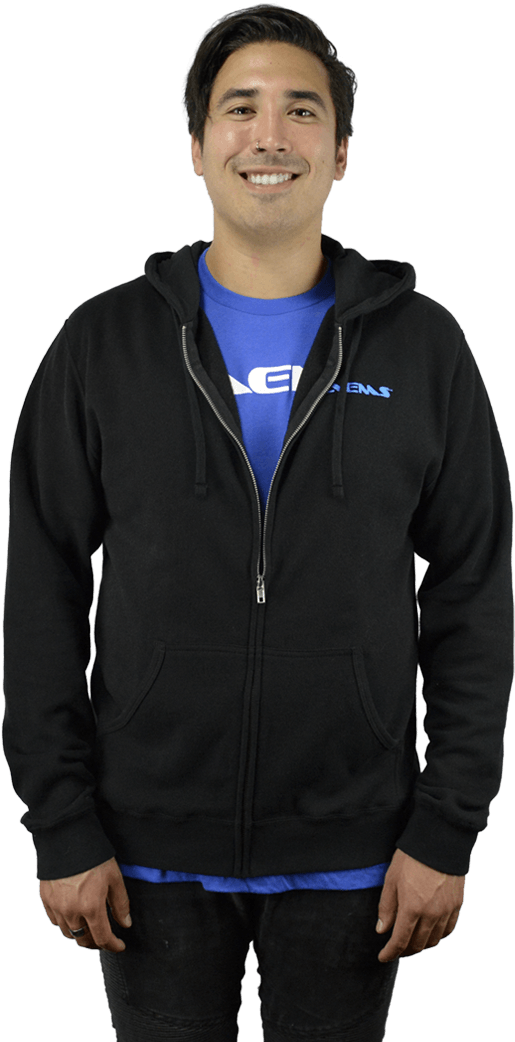 Men's Full-zip Hoodie - Polar Fleece (1562x1100), Png Download