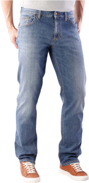 Alberto Stone Jeans Blue - Pocket (490x653), Png Download
