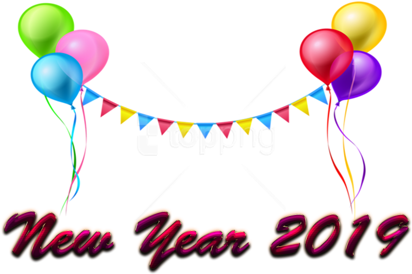 Free Png New Year 2019 Png Images Transparent - Happy New Year 2019 Free Download (850x582), Png Download