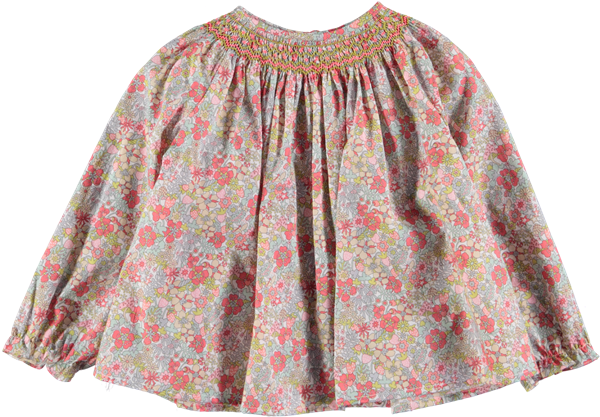Picture Of Babies Smock Top Fruit And Floral Print - Miniskirt (600x600), Png Download