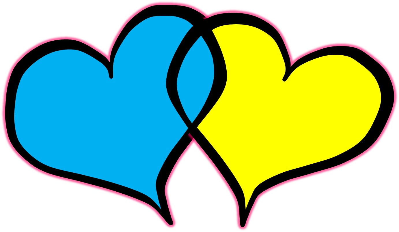 Free Clip Art Heart Outline Free Wedding Hearts Clip - Heart (1382x805), Png Download