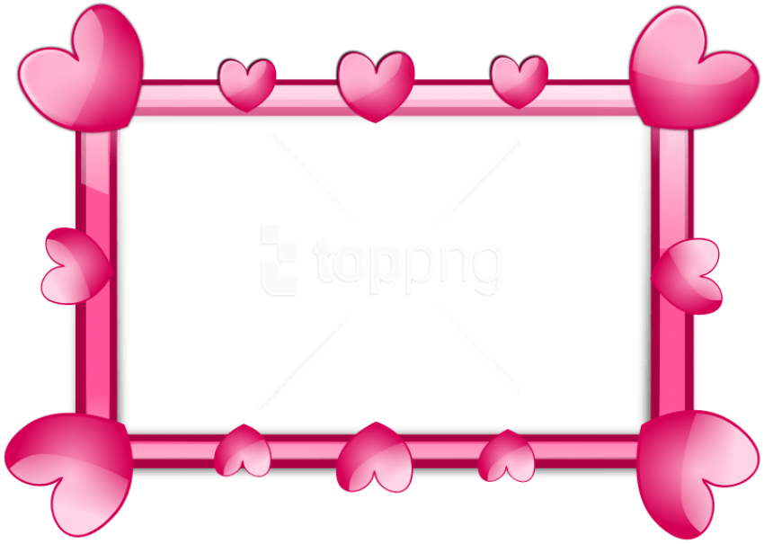 Free Png Pink Border Frame Png - Pink Frame Png Transparent (850x605), Png Download