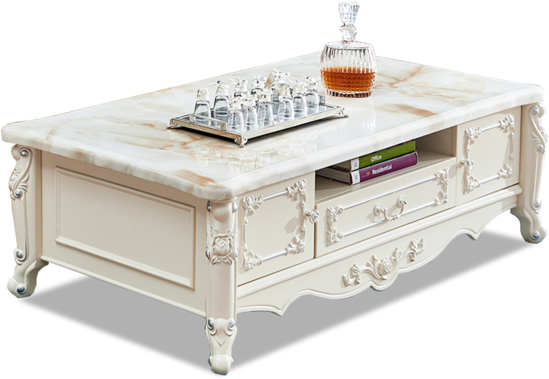 Farah Denton Simple European Coffee Table Tv Cabinet - Coffee Table (600x600), Png Download