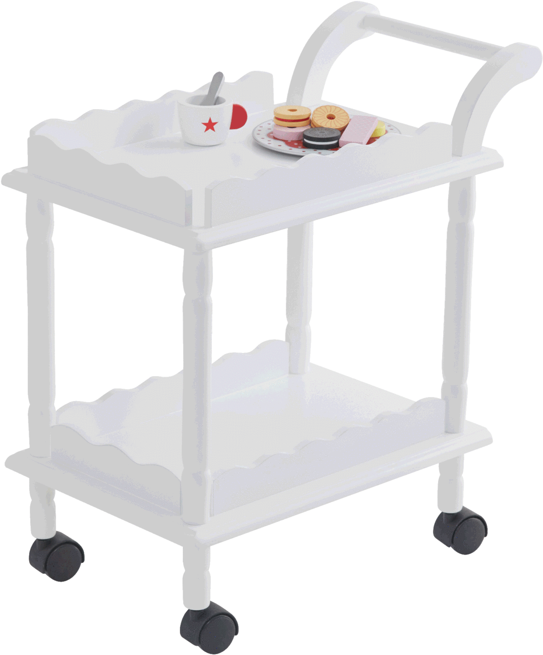 Time For Tea Trolley, White - Table (1440x1440), Png Download