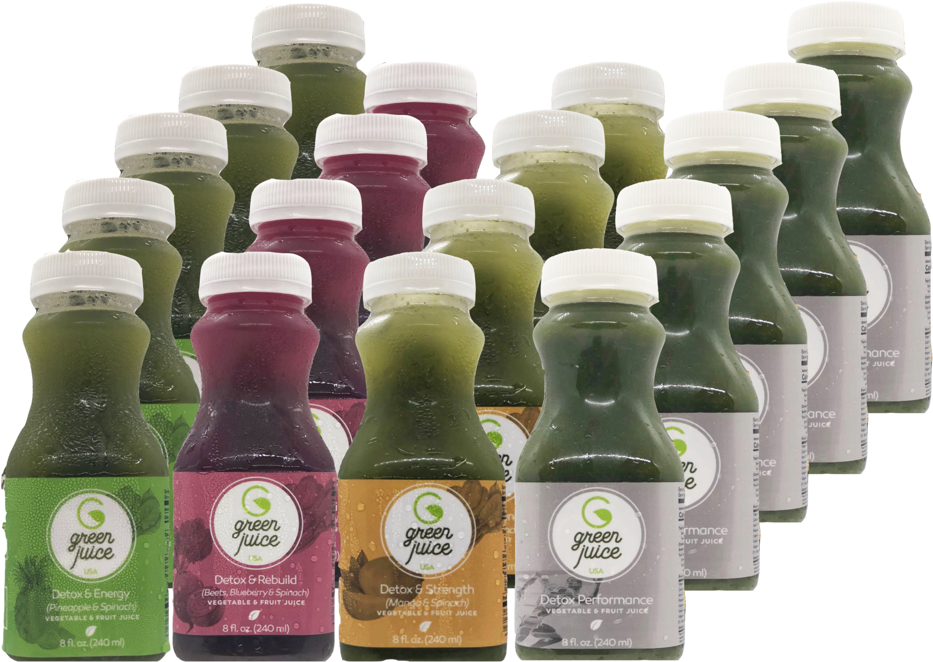 18 Days Detox Kit - Glass Bottle (2000x1458), Png Download