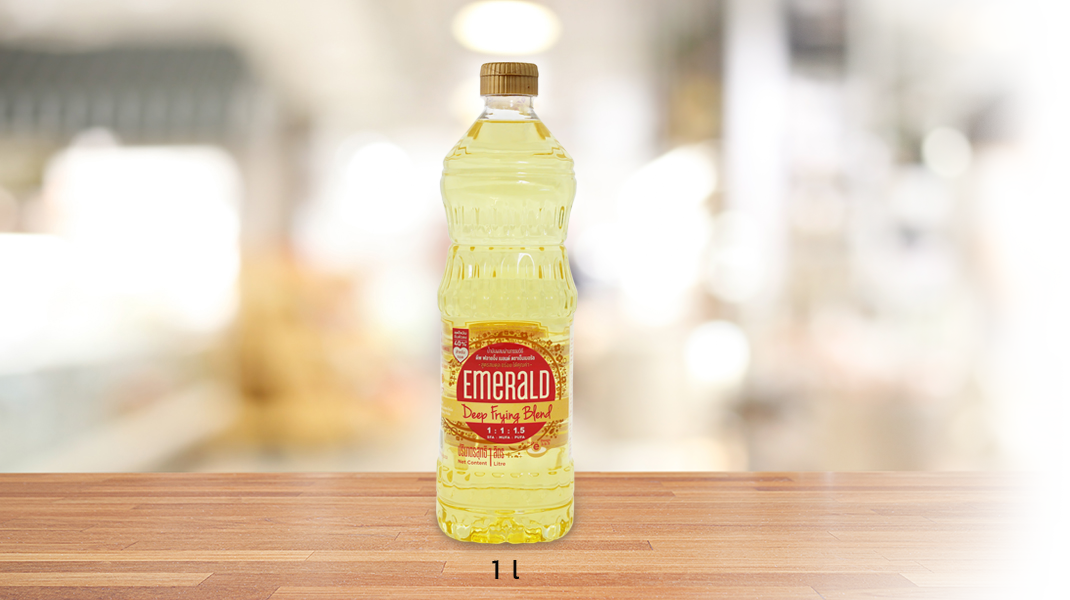 Rbd Palm Olein Blended With Refined Soybean Oil - Glass Bottle (1070x600), Png Download