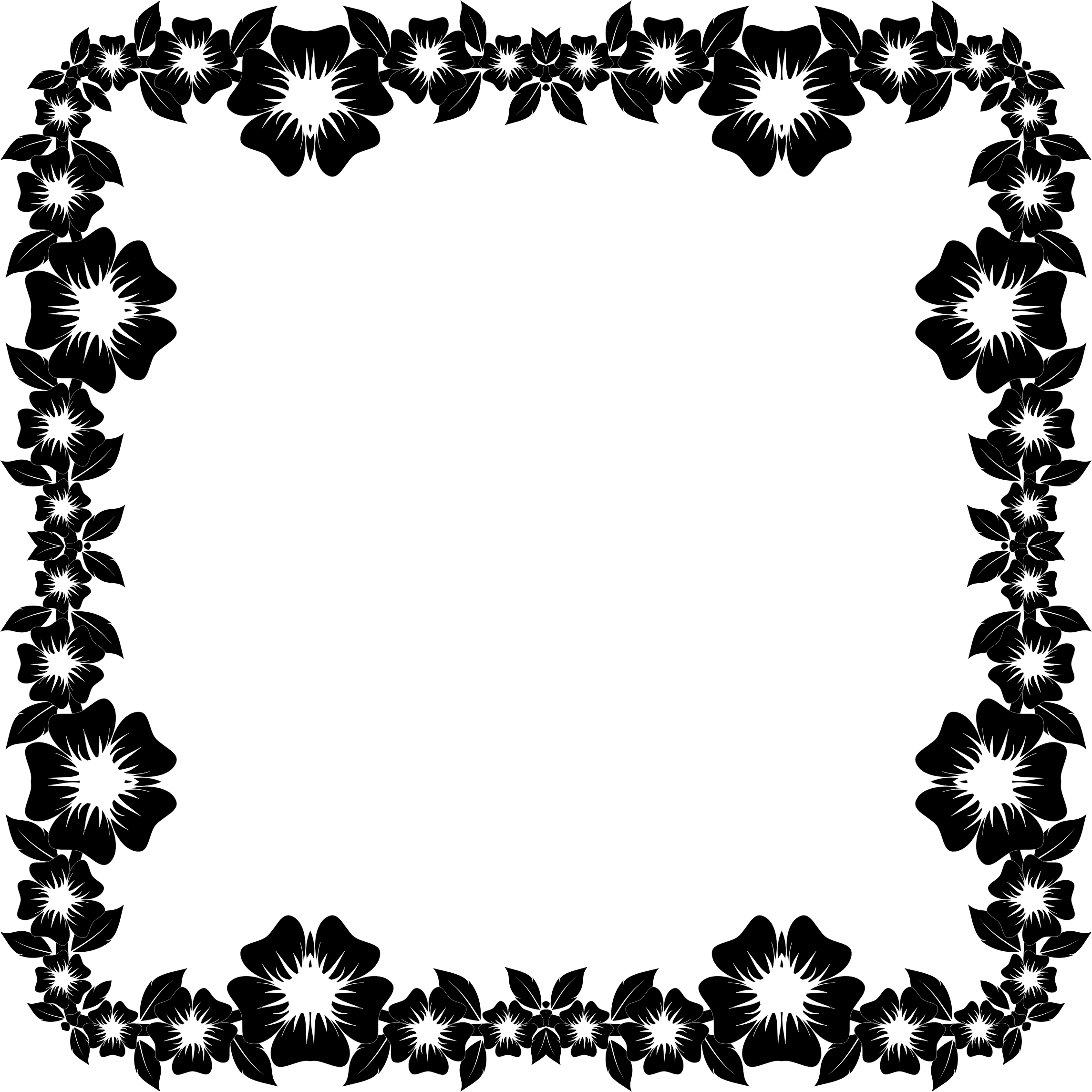This Free Icons Png Design Of Flower Frame Extrapolated (2290x2290), Png Download