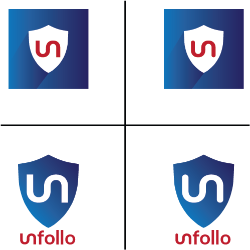 Bold, Serious, Social Logo Design For Unfollo - Emblem (596x842), Png Download