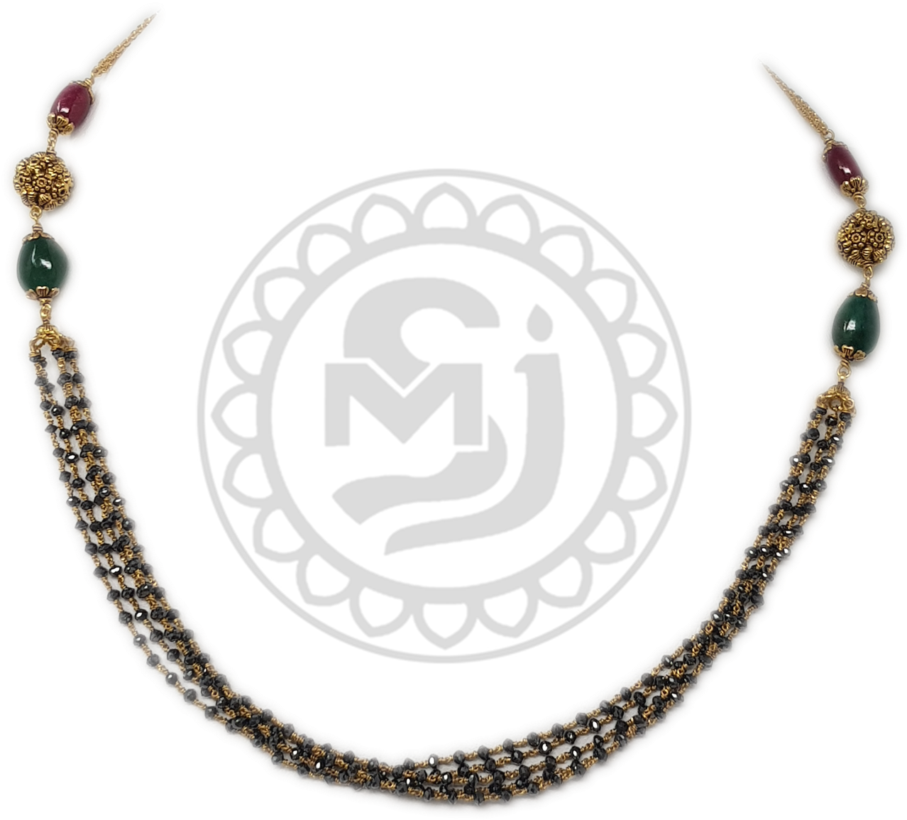Mangalsutra-d03 - 18 Karat Saudi Gold Jewelry Set (1512x2016), Png Download