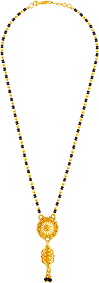 22k Yellow Gold Mangalsutra - Pc Chandra Mangalsutra Designs (1000x1000), Png Download