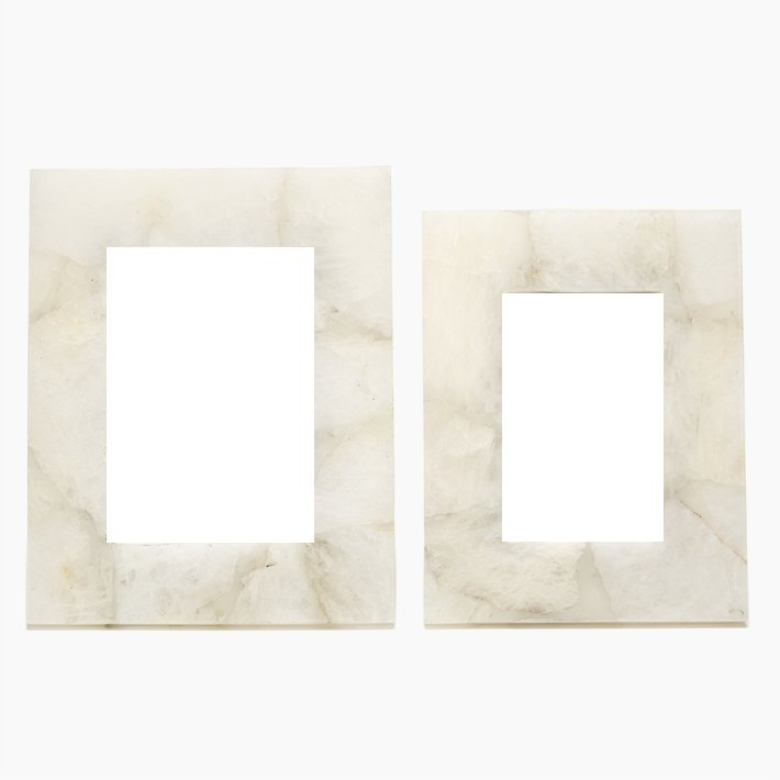 White Quartz Photo Frames - Natural Material (710x710), Png Download