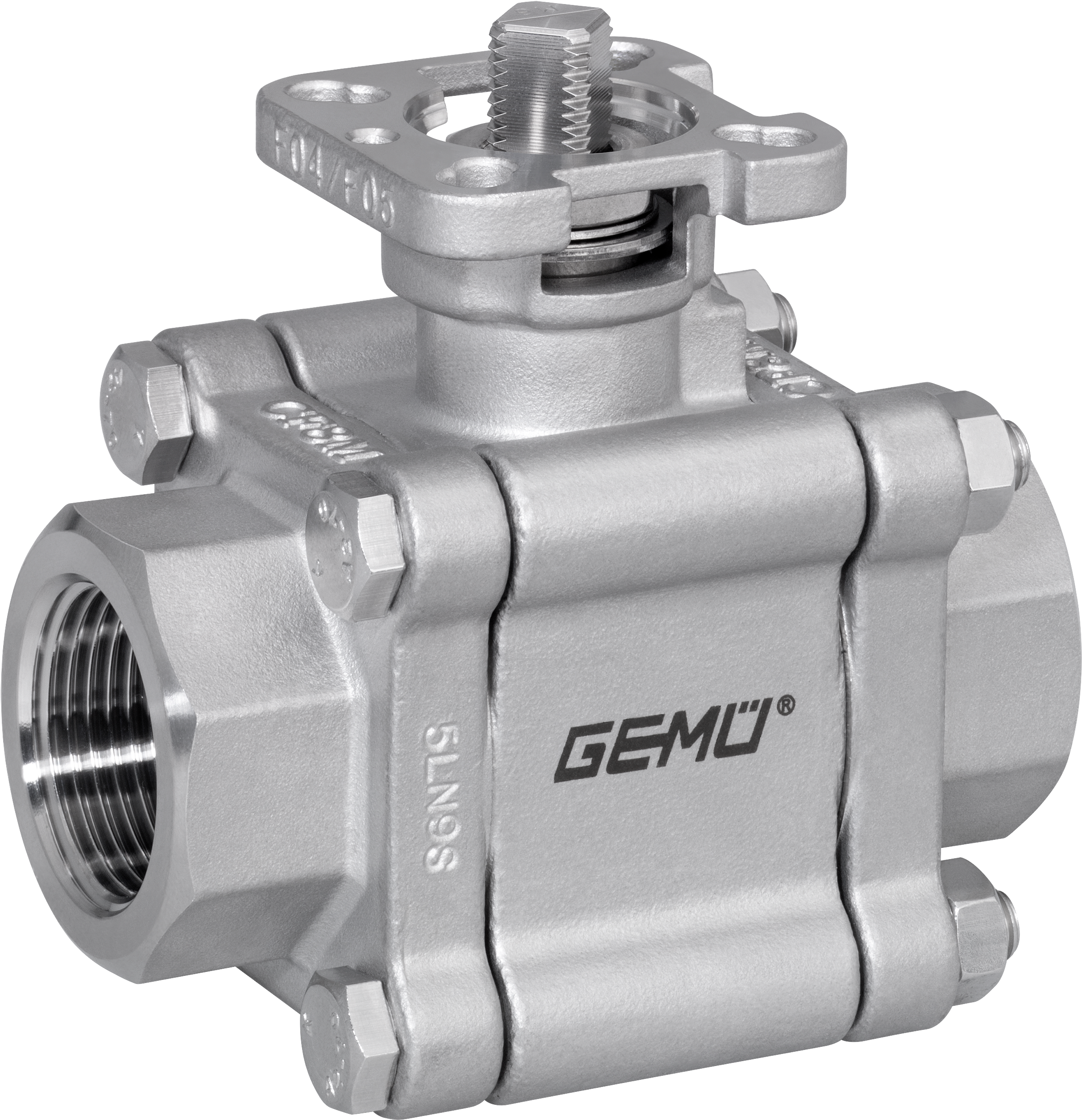 Ball Valve With Bare Shaft - Gemü (2535x2598), Png Download