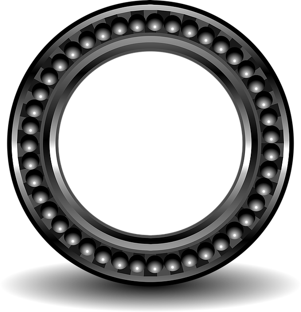 Bearing, Ball Bearing, Metal, Round, Engineering, Wheel - Bearing Clip Art (617x640), Png Download